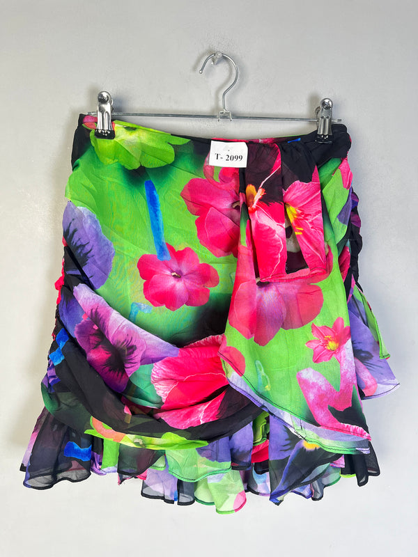 COLORFUL PRINTED SKIRT - Thrifty Threads