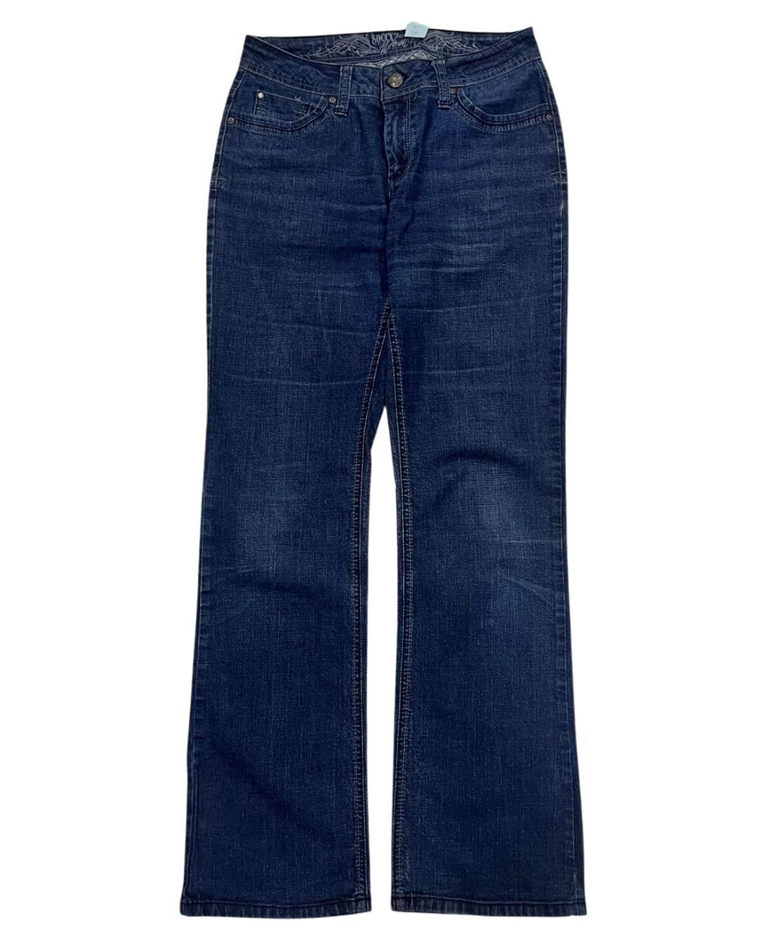 Dark Wash Mid-Rise Jeans