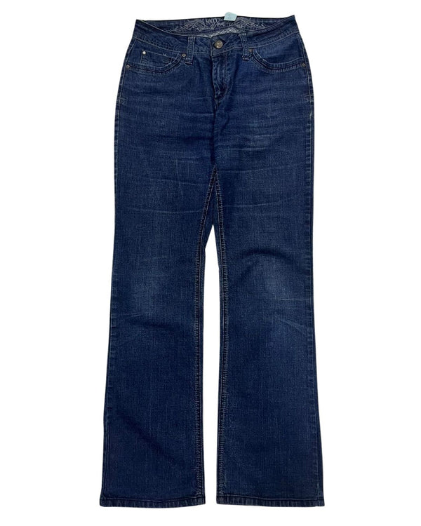 Dark Wash Mid-Rise Jeans