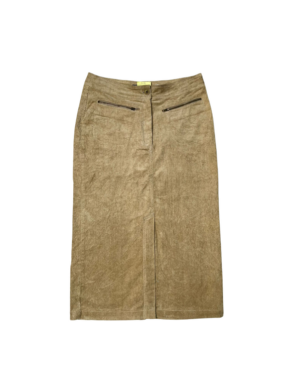 BROWN CORDUROY SKIRT