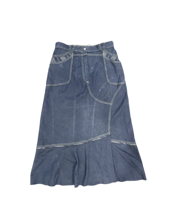 DENIM INDIGO SKIRT