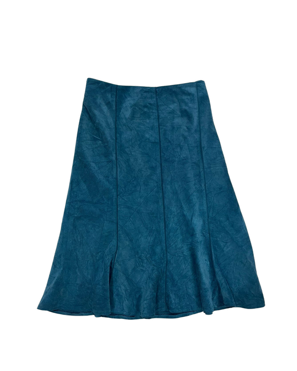 BLUE SUEDE SKIRT