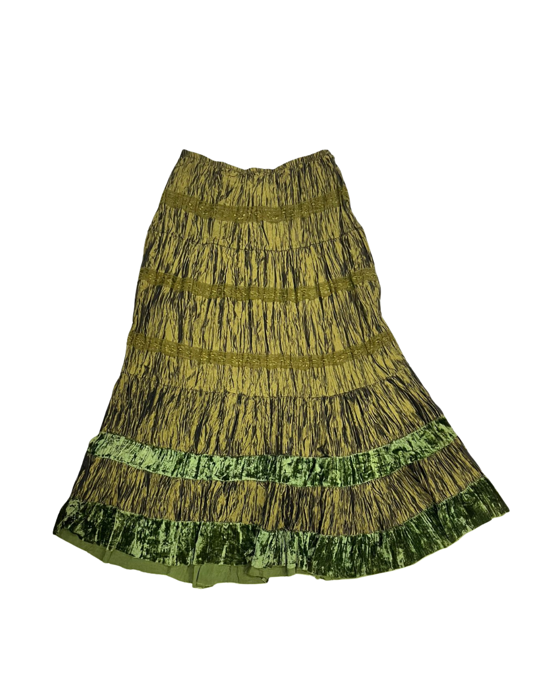 GREEN FAIRYCORE PEASANT SKIRT
