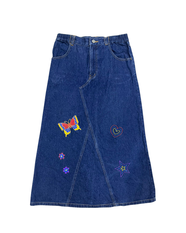 DENIM A-LINE SKIRT