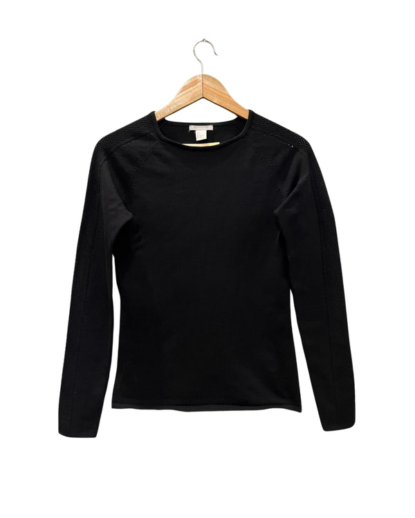 H&M BLACK LONG SLEEVE TOP