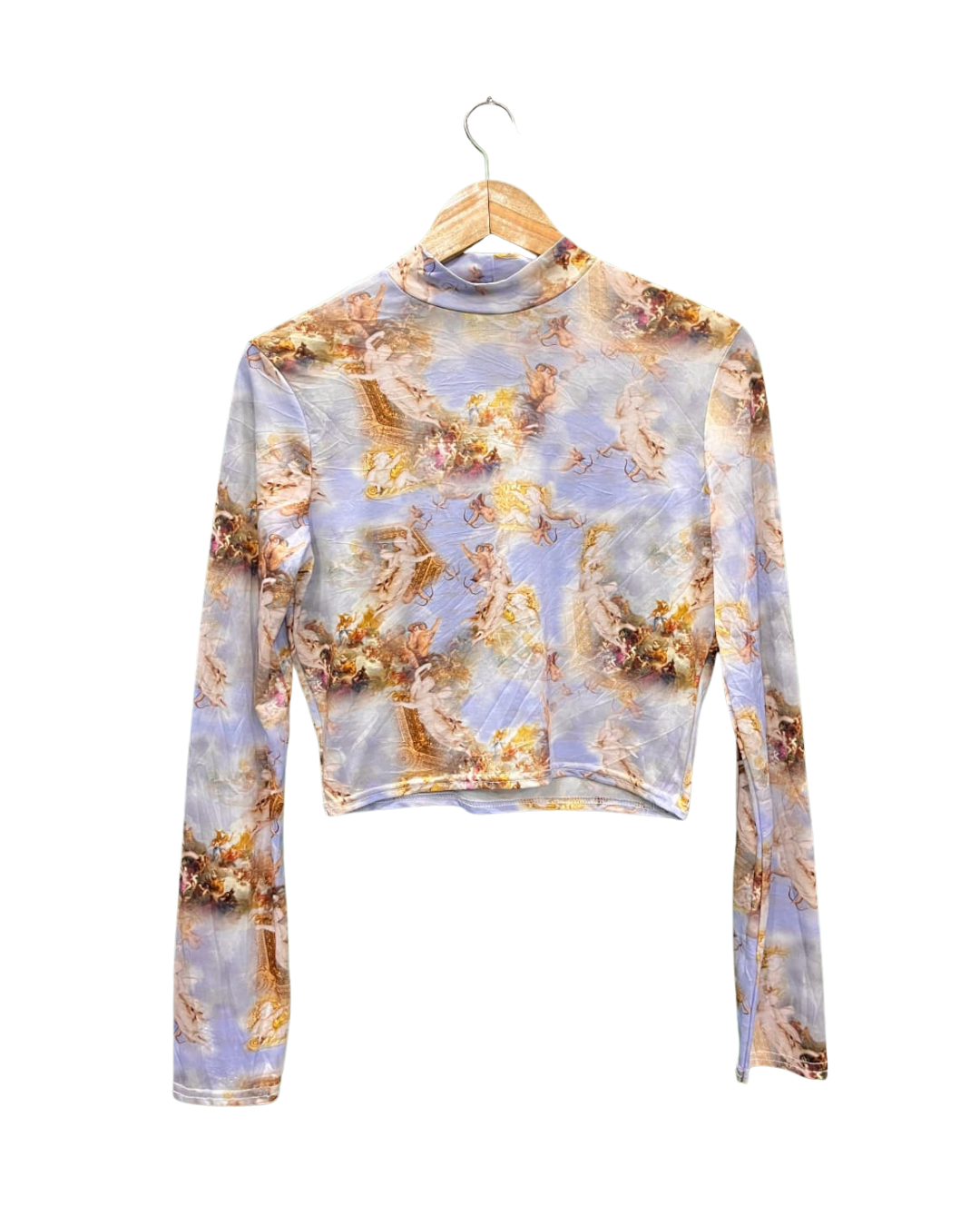 PRETTY LITTLE THING ANGELS PRINT TOP