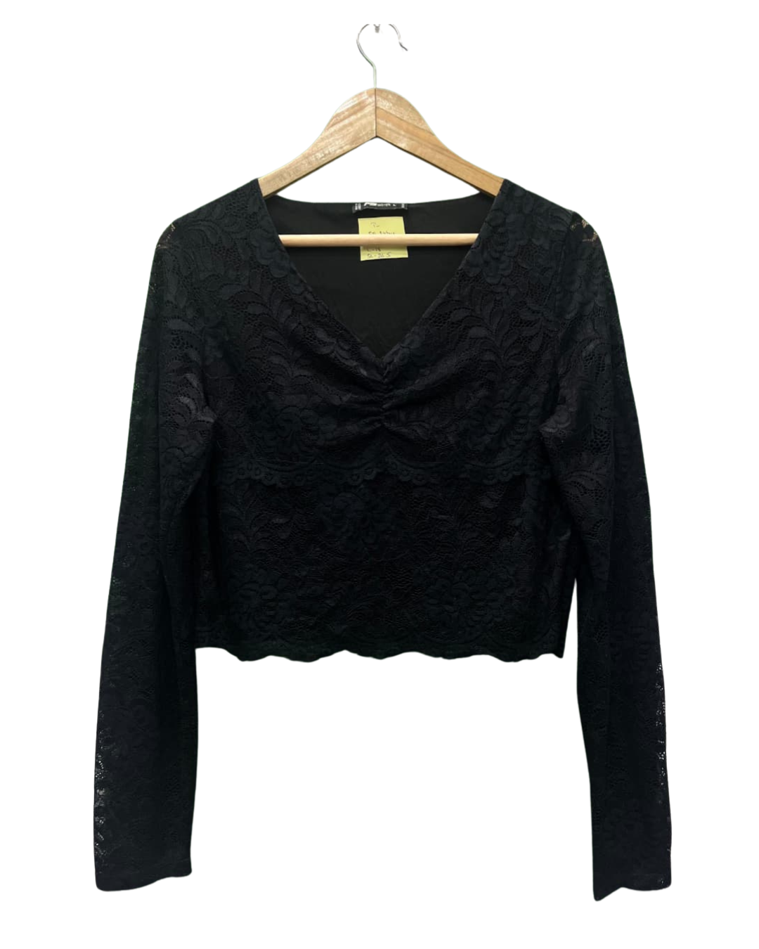 FB SISTER BLACK LACE TOP