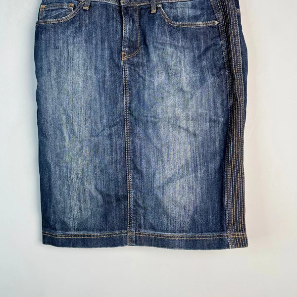 DENIM MIDI SKIRT - Thrifty Threads