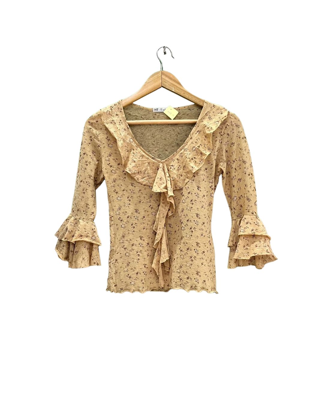 Boho-Chic Top With Ruffle Details