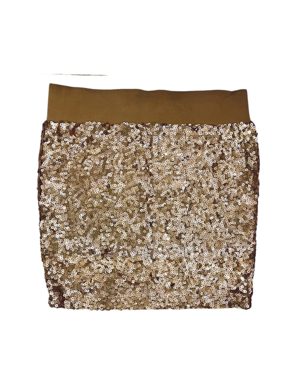 Cool Cat Sparkling Gold Sequin Skirt