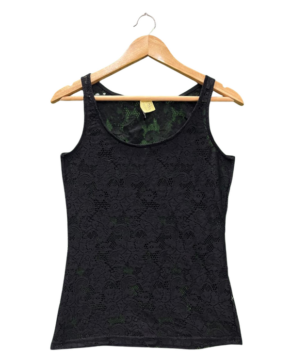 Black Lace Tank Top