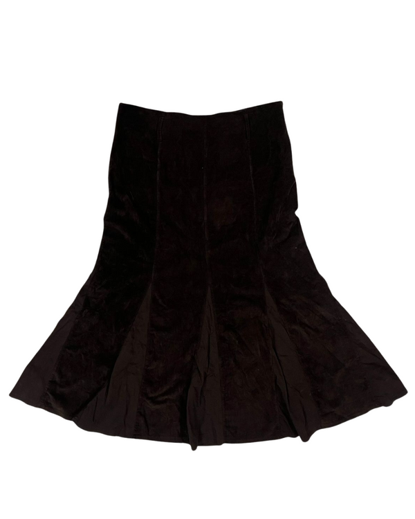 Vintage-Inspired Brown Skirt