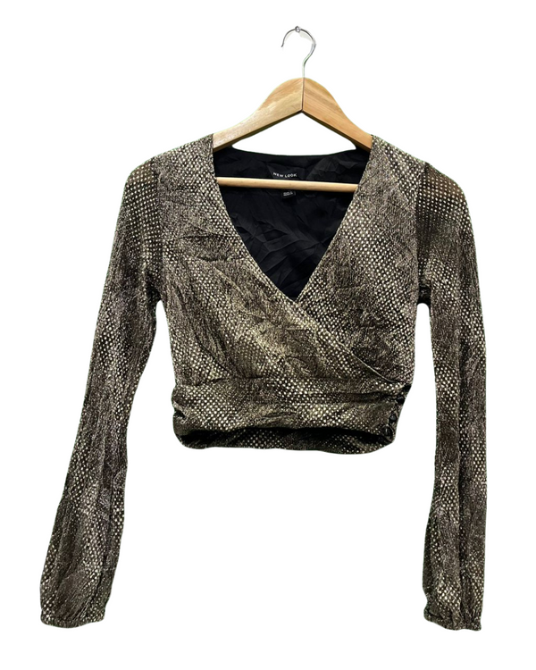 New Look Shimmering Metallic Top