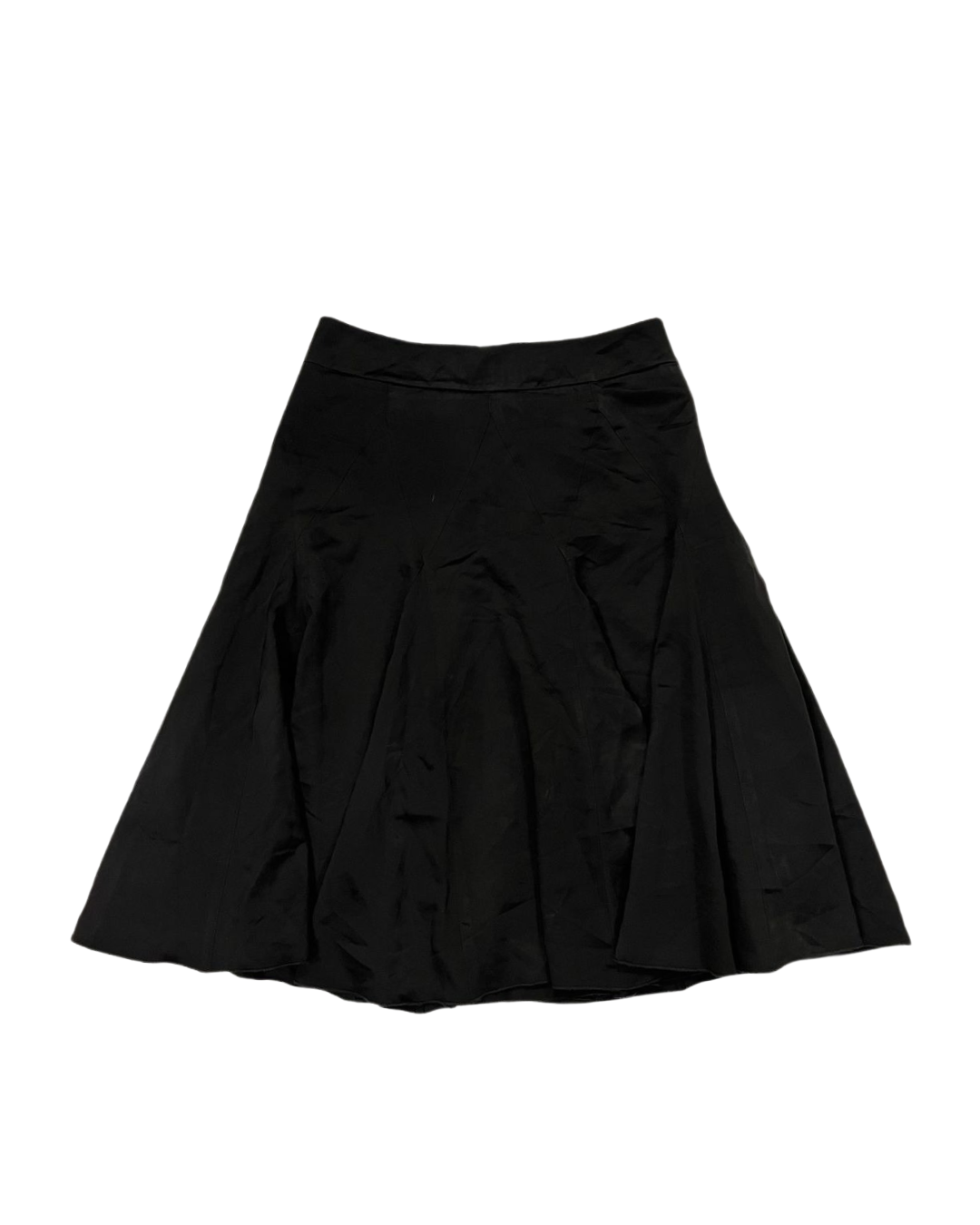 Dark Brown A-Line Midi Skirt