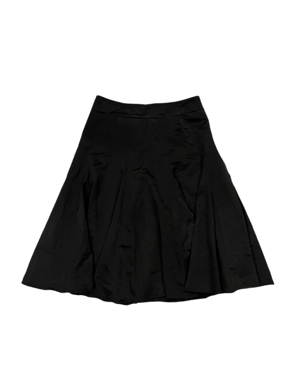 Dark Brown A-Line Midi Skirt