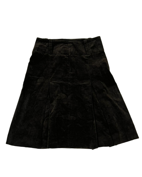 Dark Brown Corduroy Skirt