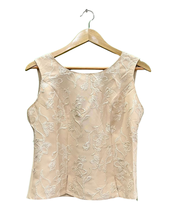 Floral Embroidered Sleeveless Top