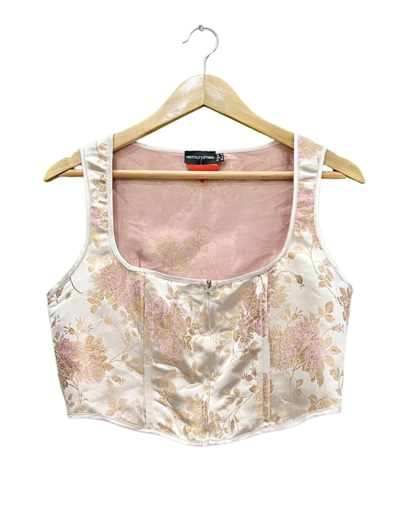 Pretty Little Thing Floral Print Corset Top