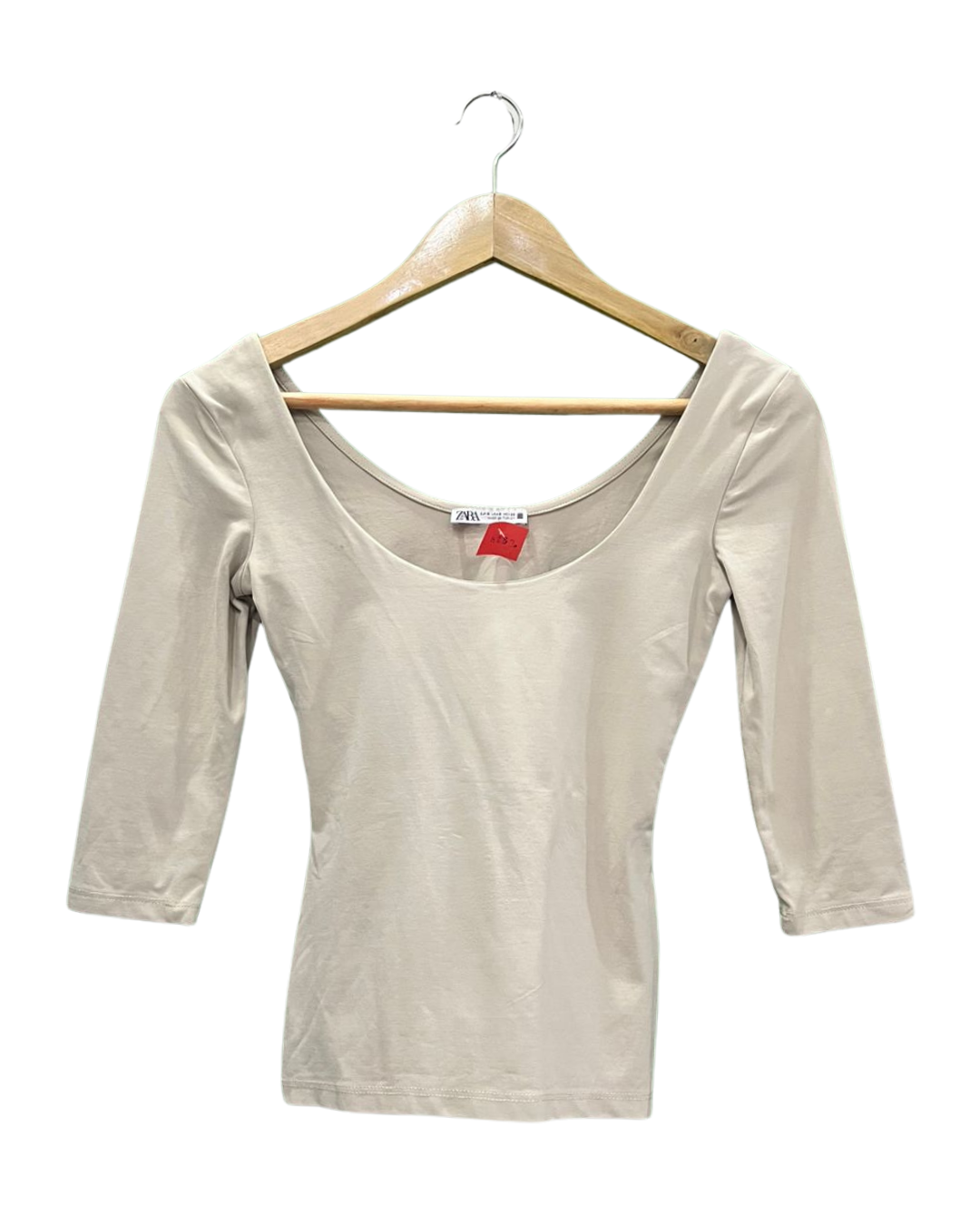 Zara Fitted Scoop Neck Top