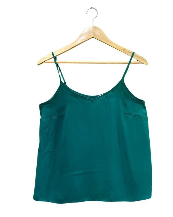Teal V-Neck Sleeveless Cami
