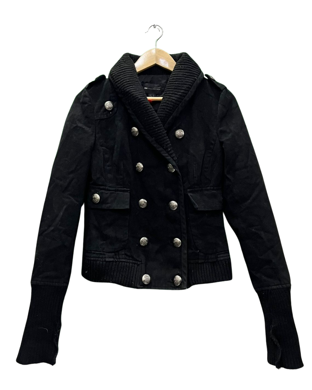 Black Double-Breasted Jacket