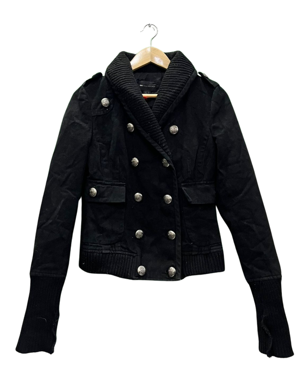 Black Double-Breasted Jacket