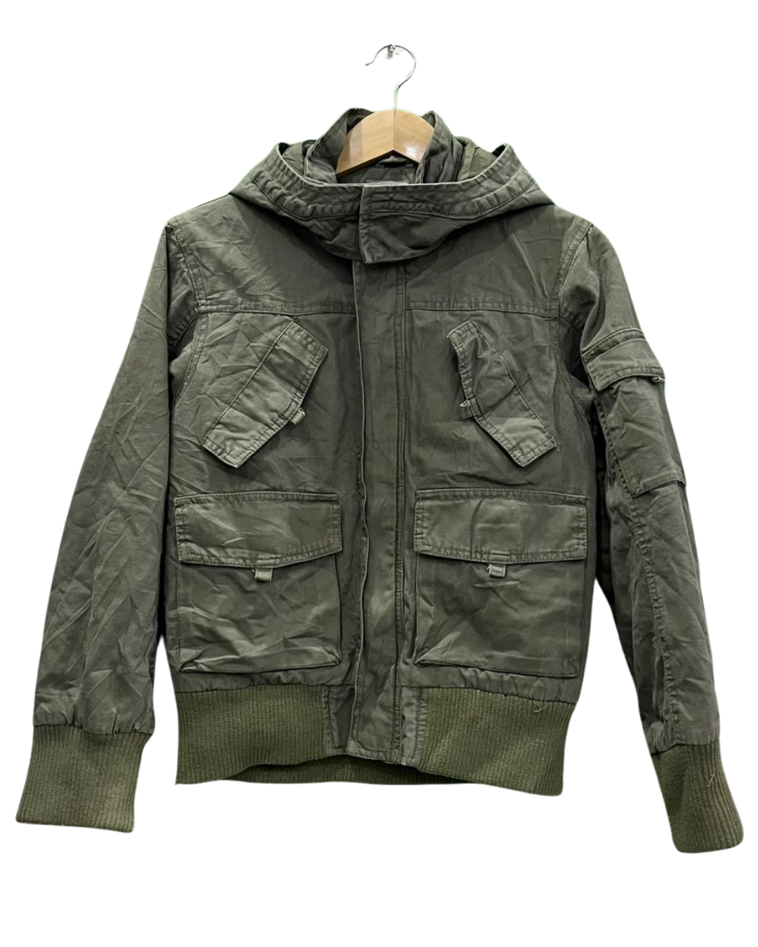 Cargo Pocket Hooded Jacket