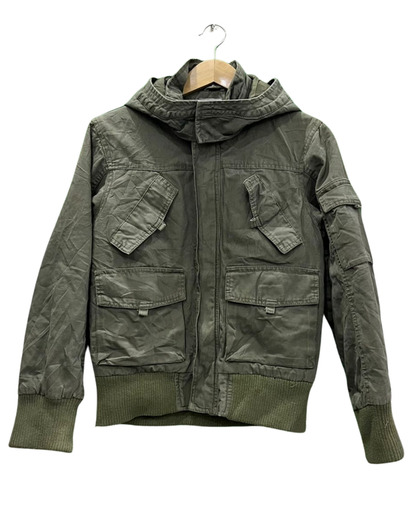 Cargo Pocket Hooded Jacket