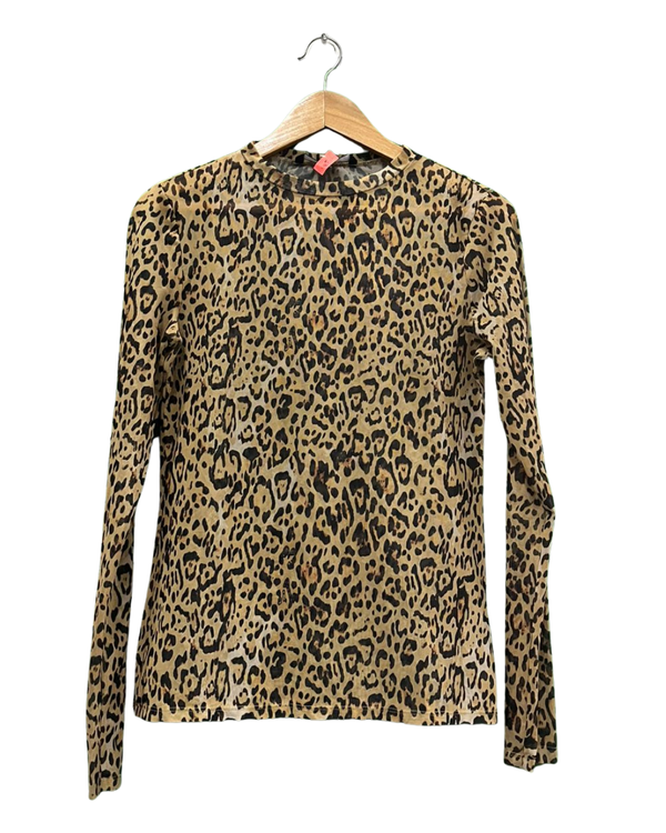 Classic Animal Print Long-Sleeve Top