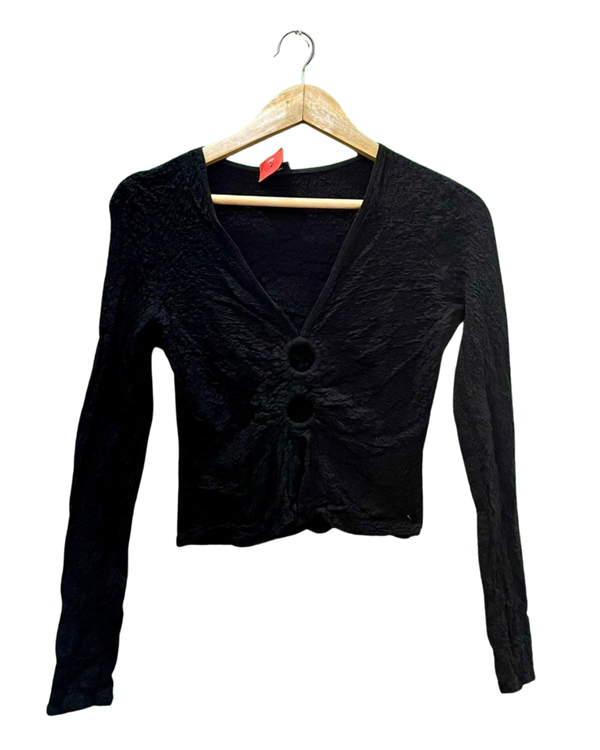 Black Cropped Top