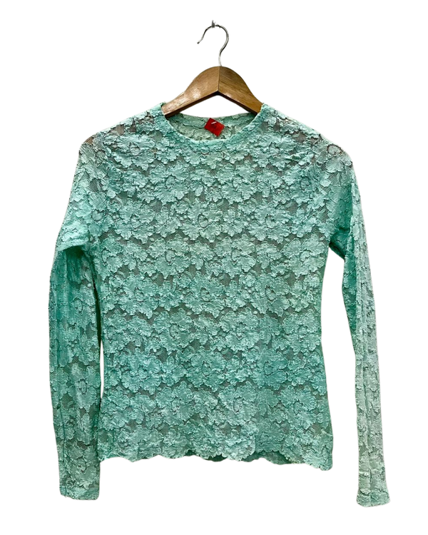Floral Lace Long-Sleeve Top