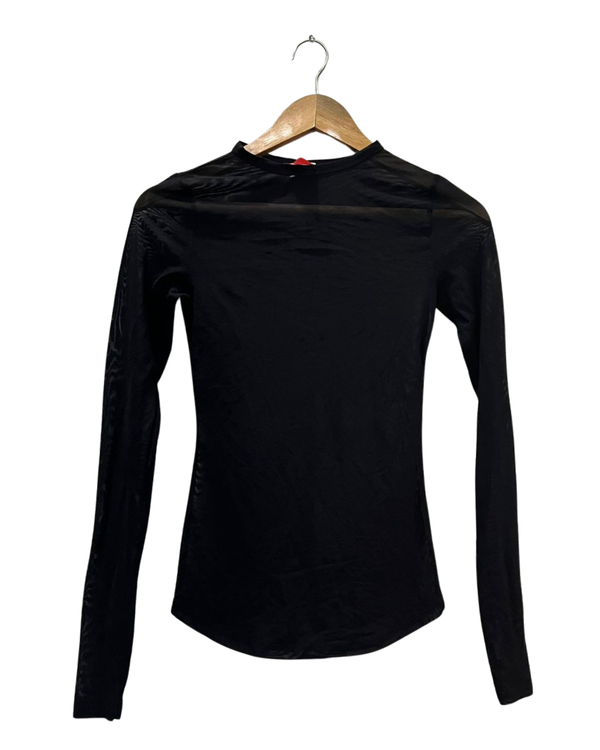 Classic Black Mock-Neck Shirt
