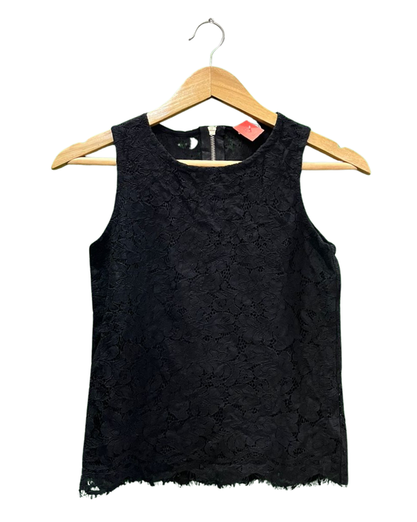 Classic Black Lace Tank Top