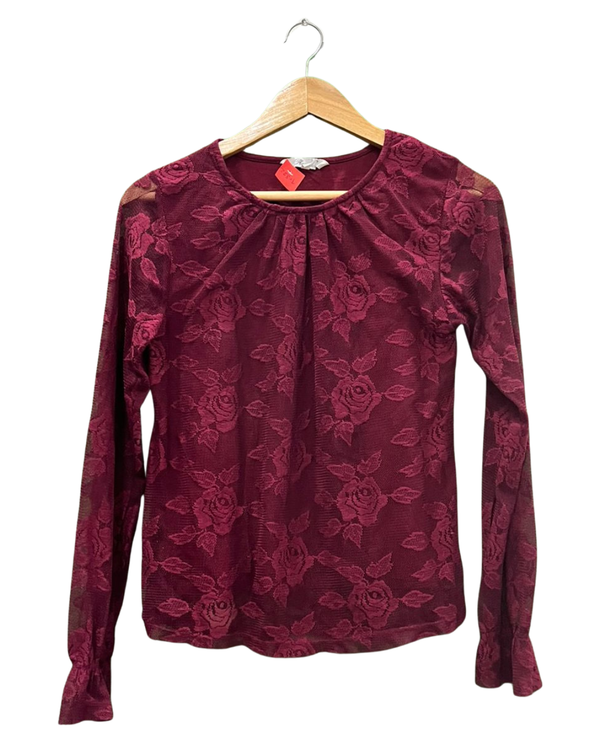 Vintage-Inspired Rose Lace Top