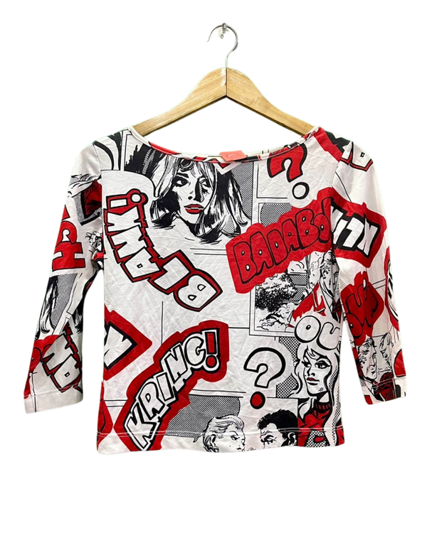 Comic Book Print Top