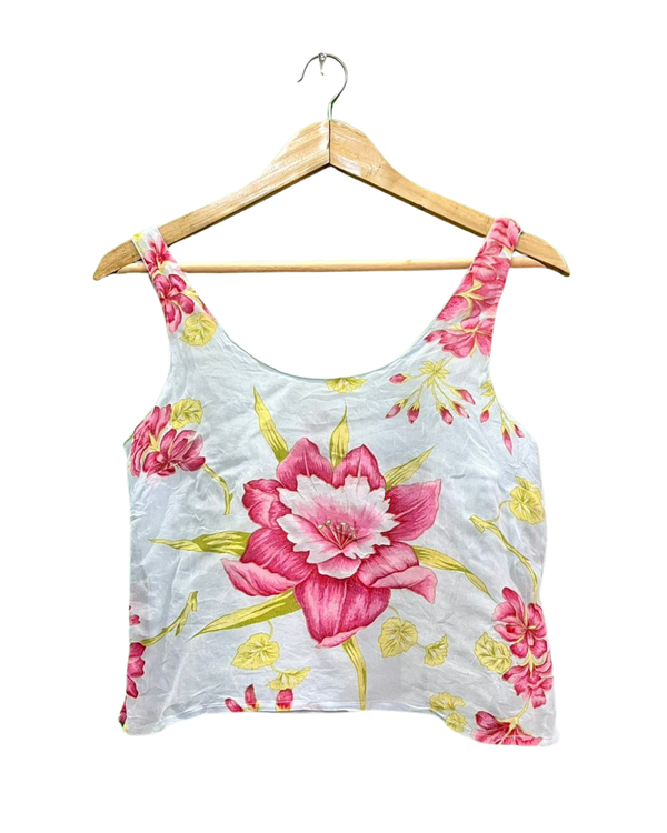Bohemian Floral Print Tank Top