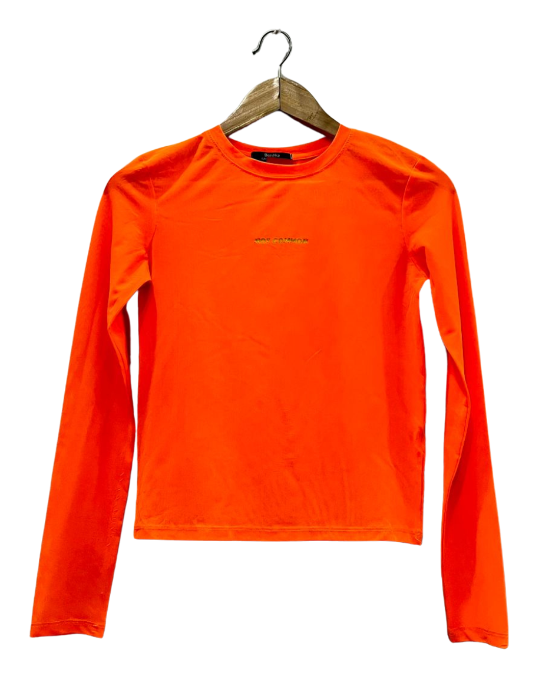 Bershka Orange Long-Sleeve Top