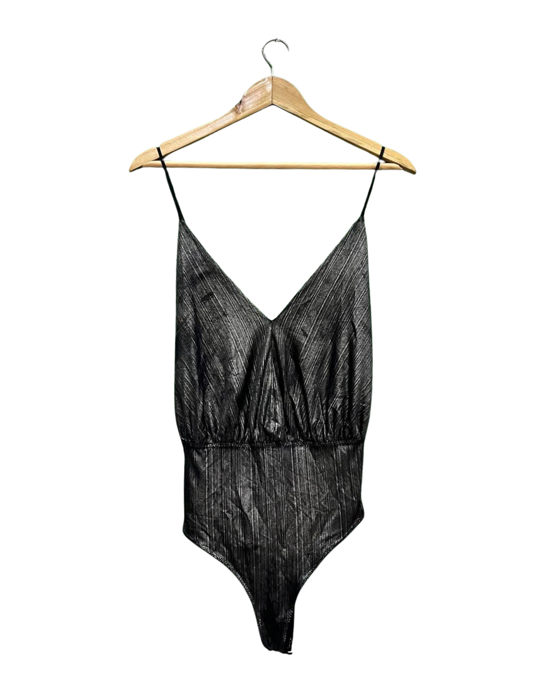 Black Metallic Bodysuit