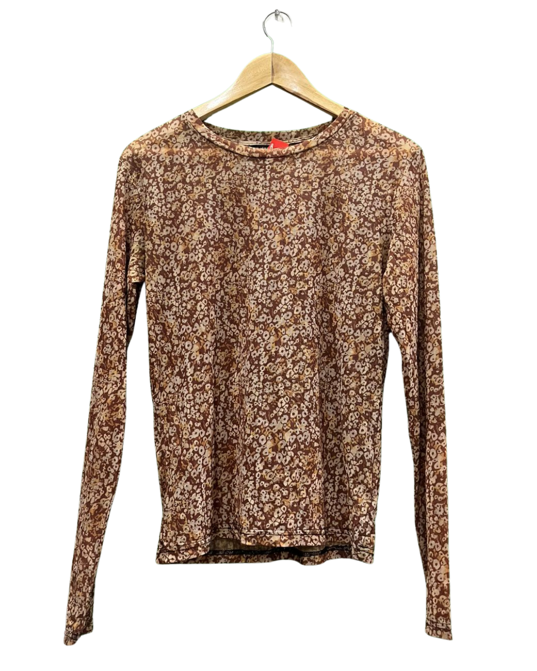 Y2K Style Ditsy Floral Print Shirt