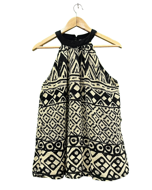 Bohemian Tribal Print Halter Top
