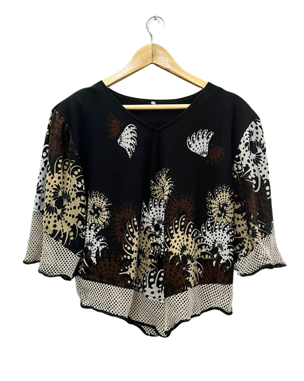 Floral Print V-Neck Top