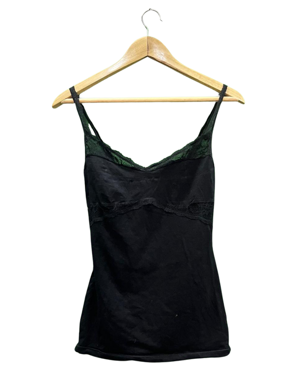Black Lace Trim Camisole