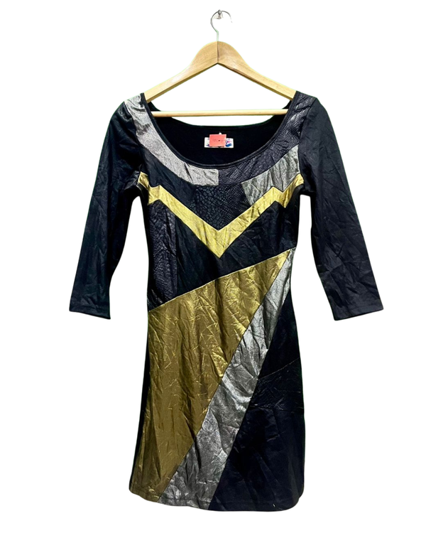 Metallic Geometric Dress