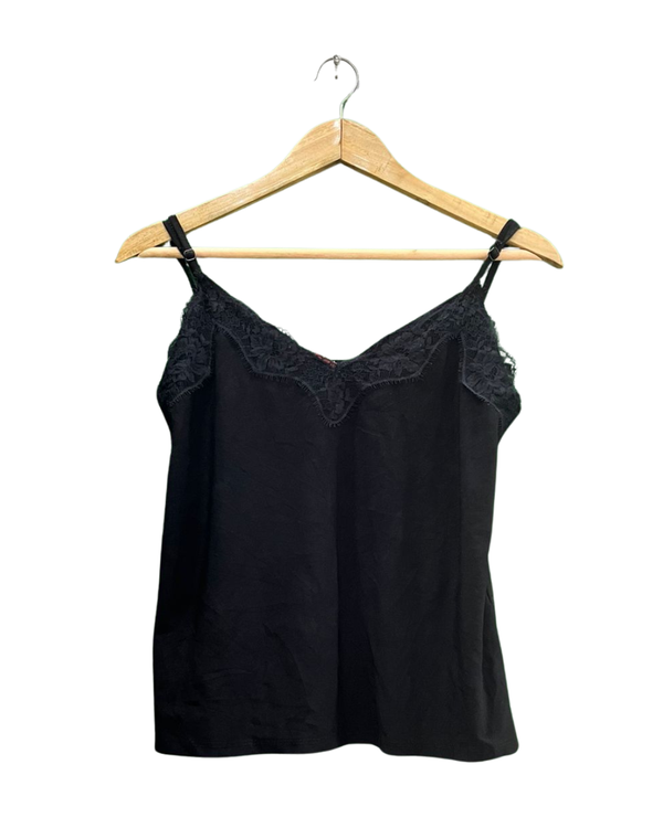 Black Lace Trim Camisole