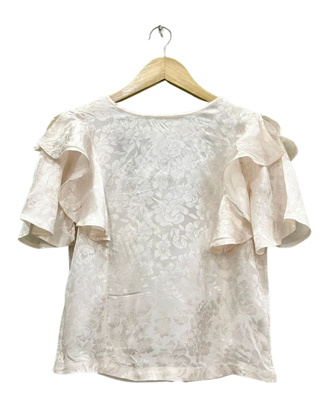 Floral Ruffle Sleeve Top