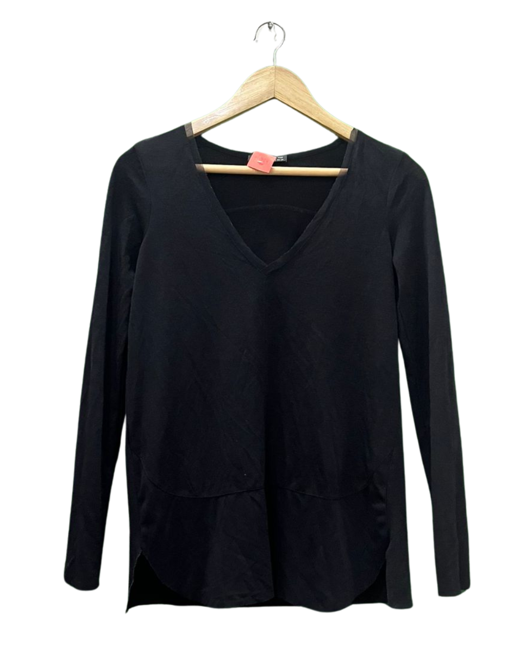 Zara Black Long-Sleeve Top