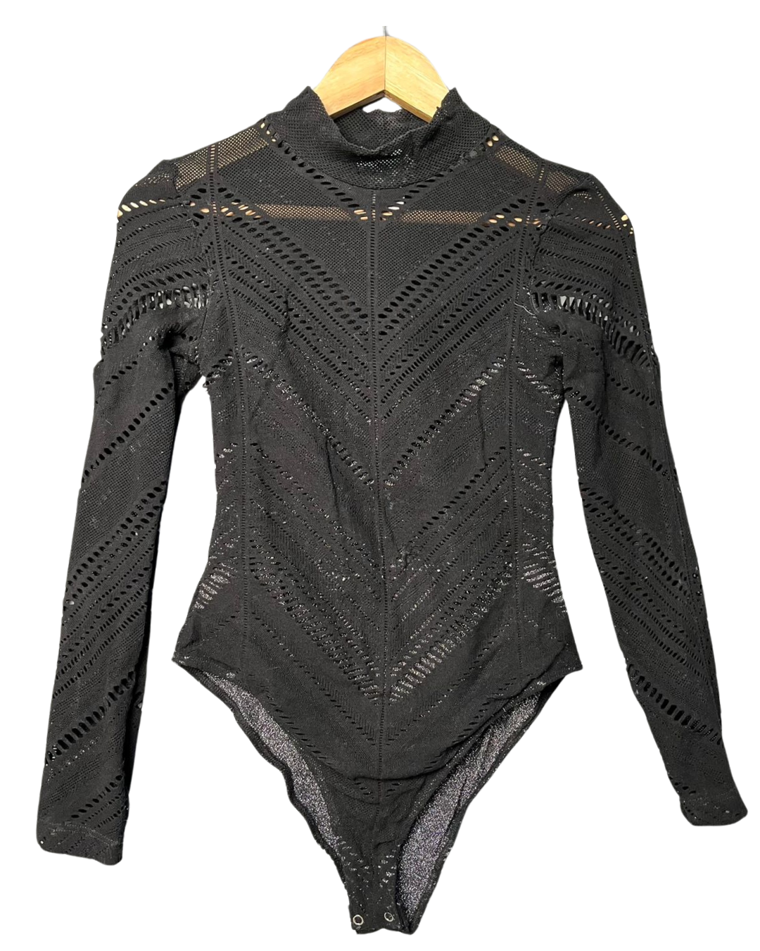 Black Long-Sleeve Bodysuit