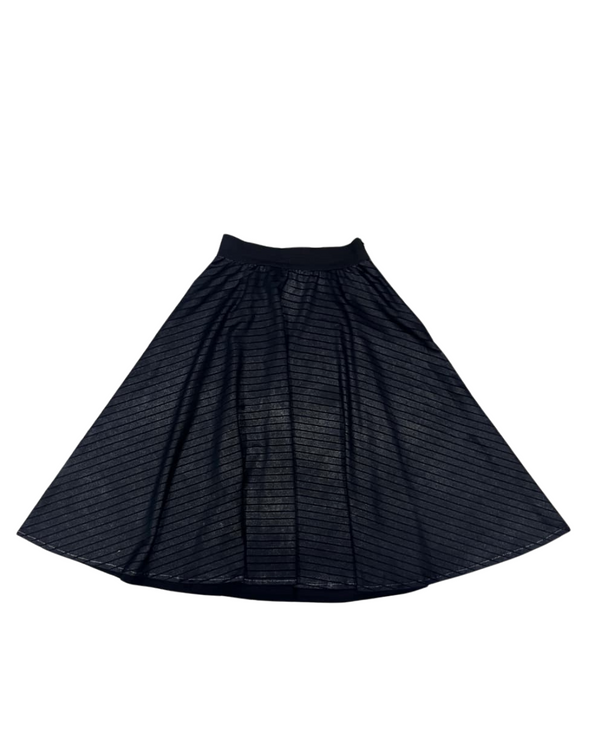 A-LINE FLARED BLACK LINED SKIRT - Thrifty Threads