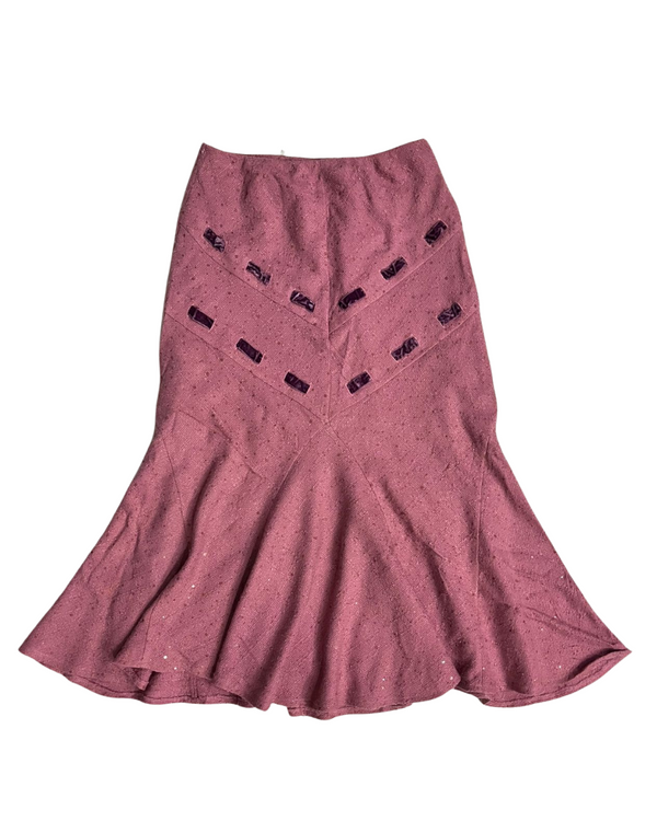 PINK WOOLEN SKIRT