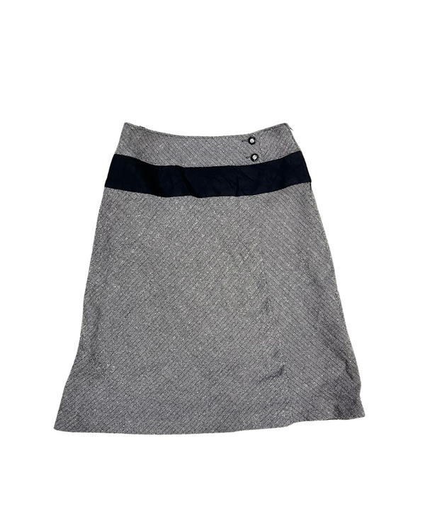 GREY WOOL SKIRT